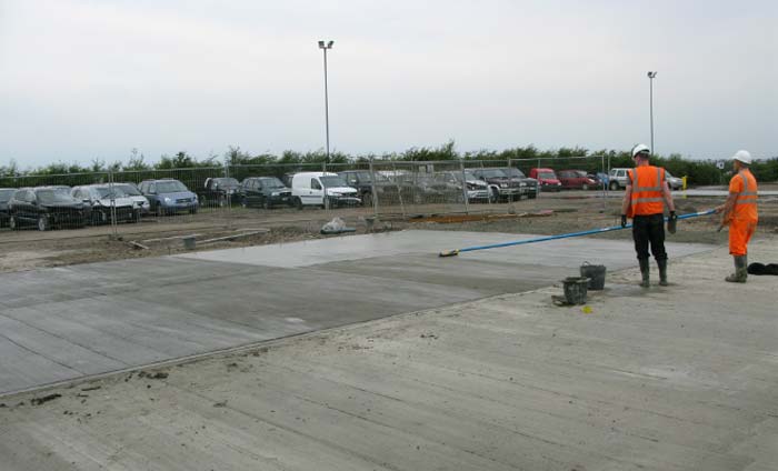 Concreting Yard by Essex Farm Services